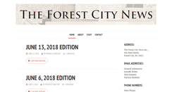 Desktop Screenshot of forestcitynews.com